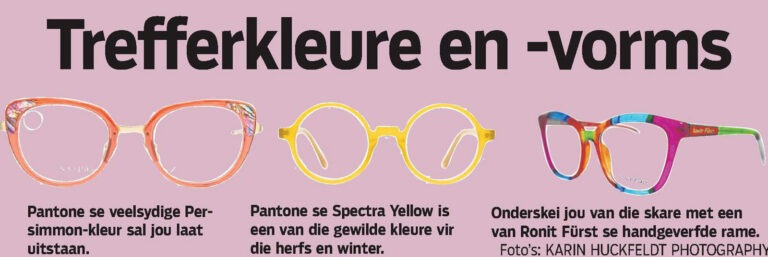 Kies jou brilraam uit die nuwe palet vir die herfs en winter